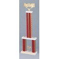 25" Red Holographic Trophy w/ Top Figure